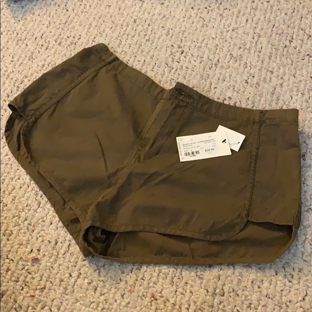 Volcom women’s shorts, olive green, medium